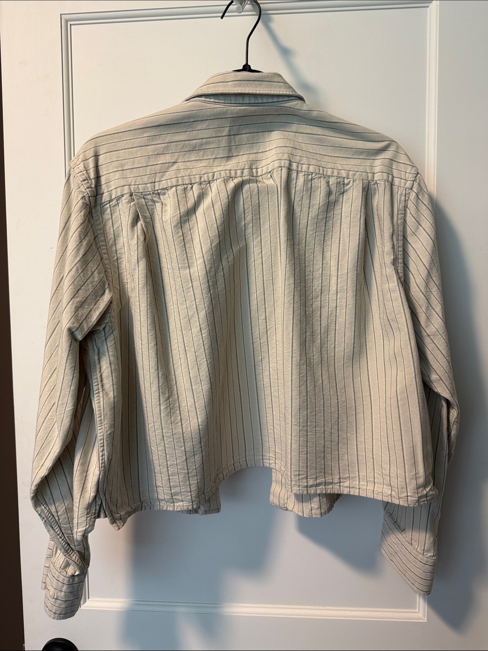 JW ANDERSON Beige Shirt with Thin Gray Stripes - Picture 3 of 3